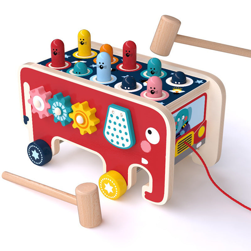 Wooden Pounding Bench Early Educational